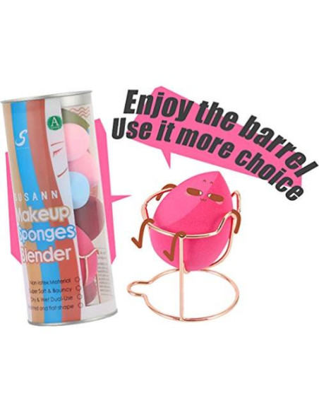 Juego de Esponjas de Maquillaje 12pcs + Soporte S SUSANN