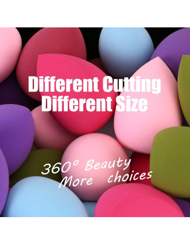 Juego de Esponjas de Maquillaje 12pcs + Soporte S SUSANN