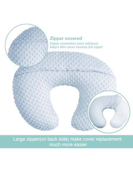 Funda de Almohada de Lactancia Owlowla Azul Bebé 100% Poliester Funda de Almohada de Lactancia Owlowla Azul Bebé 100% Poliester