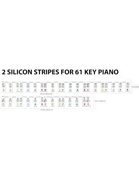 Etiquetas de Teclado de Piano Online-Welcome 61 Teclas Silicona