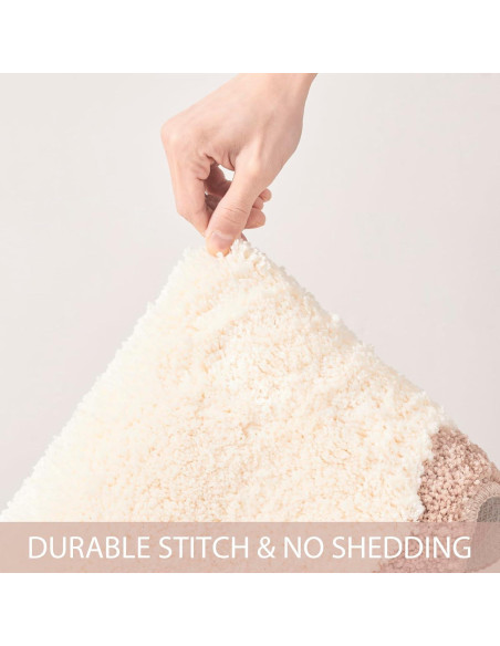 Alfombra de baño DyeFury Beige 76x51 cm Antideslizante
