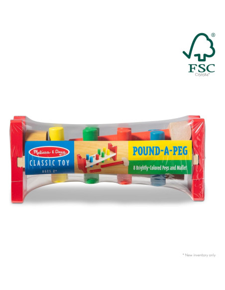 Juguete de Madera Golpea-Clavo Melissa & Doug - 28x12cm