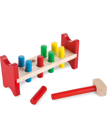 Juguete de Madera Golpea-Clavo Melissa & Doug - 28x12cm