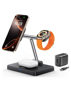 Estación de Carga Inalámbrica 3 en 1 DUMTERR para iPhone, Apple Watch y AirPods