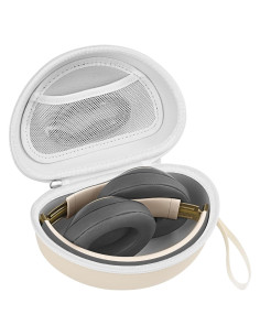 Funda Dura para Auriculares Beats - Beige, Protección y Almacenamiento