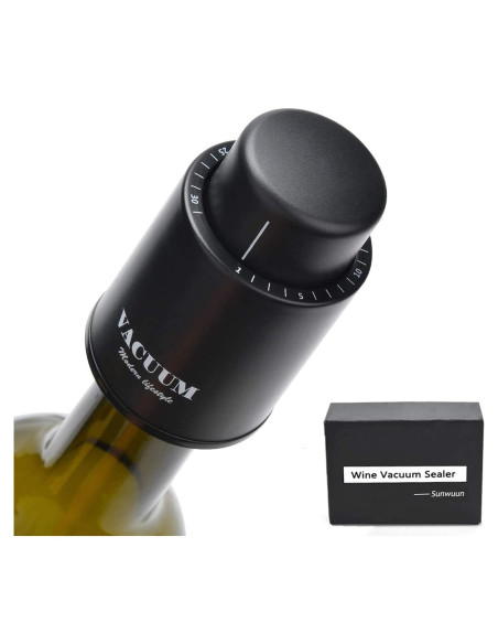 2 Tapones de Vacío para Botellas de Vino Sunwuun - Conservador Reutilizable
