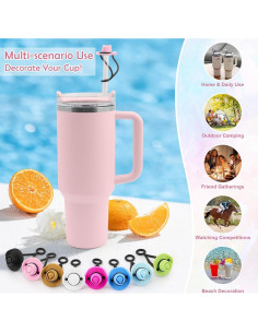 Cubiertas de Pajita Hamino para Taza Stanley 30 y 40 oz - 8 Piezas 2