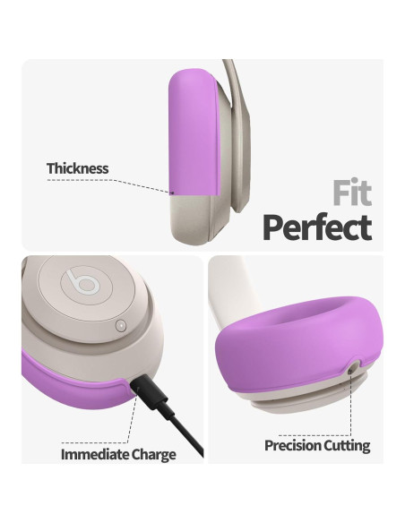 Funda de Silicona Morada para Auriculares Beats Studio Pro