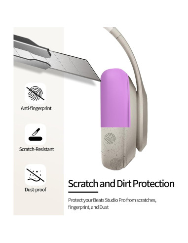 Funda de Silicona Morada para Auriculares Beats Studio Pro