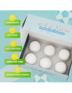 Set de 6 Bombas de Baño Deportivas Bathletes - Béisbol 2
