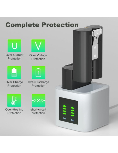 Baterías de Reemplazo E EGOWAY 6400mAh para Timbres Ring