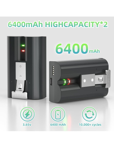 Baterías de Reemplazo E EGOWAY 6400mAh para Timbres Ring