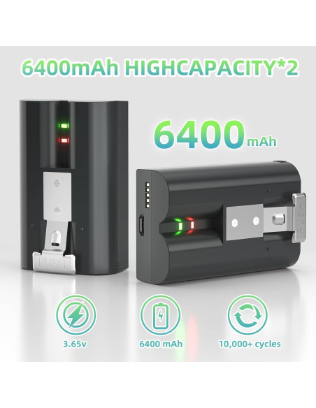 Baterías de Reemplazo E EGOWAY 6400mAh para Timbres Ring