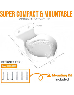 Soporte de Pared para TP-Link Deco BE75/BE85/BE95/BE17000/BE22000/BE33000 - Aluminio Blanco 2
