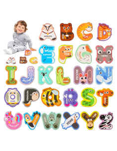 Letras Magnéticas de Alfabeto Soarly con Animales 26 PCS