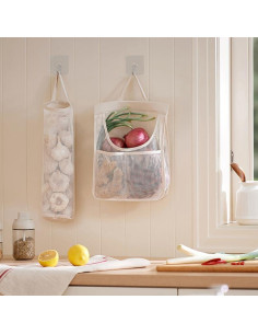 Bolsas de Almacenamiento de Malla HINIHAO 17.78x42 cm Reutilizables 2