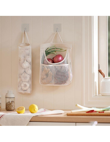 Bolsas de Almacenamiento de Malla HINIHAO 17.78x42 cm Reutilizables