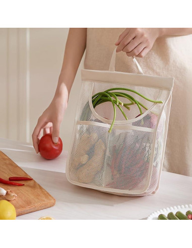 Bolsas de Almacenamiento de Malla HINIHAO 17.78x42 cm Reutilizables