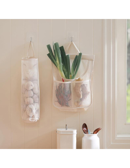 Bolsas de Almacenamiento de Malla HINIHAO 17.78x42 cm Reutilizables