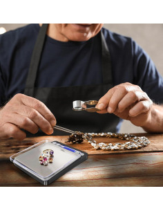 Báscula Digital Fuzion 500g/0.01g con 2 Bandejas - Joyería y Alimentos 2