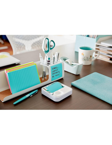 Dispensador de Notas Post-it 3M STL-330-W Base Blanca Acero