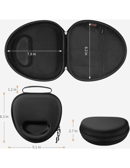 Funda Dura Fintie para Auriculares Sony WH-CH520/WH-1000XM4 Negra