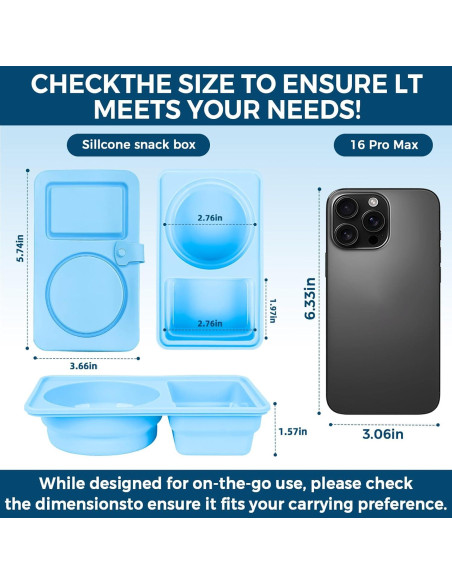 Paquete de 4 Contenedores de Snack de Silicona MiKin