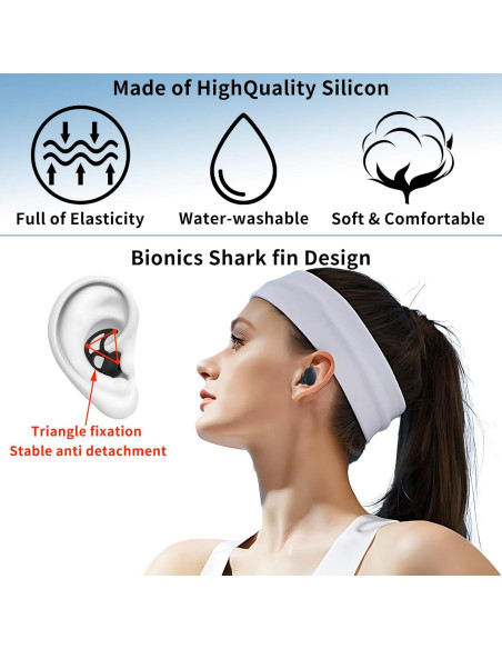 Consejos de Reemplazo Bose QCNC Silicona 3 Pares Negro