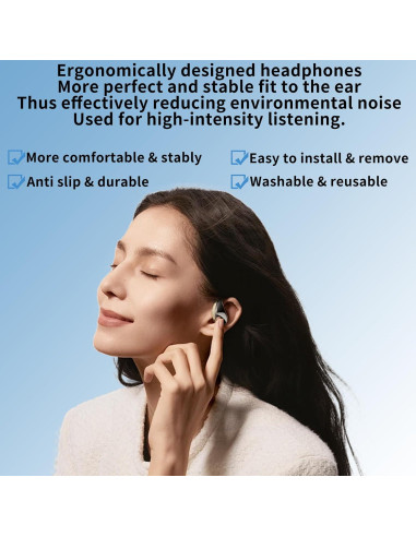 Consejos de Reemplazo Bose QCNC Silicona 3 Pares Negro