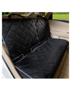 Funda de Asiento de Coche ZQ para Perros Impermeable Negro