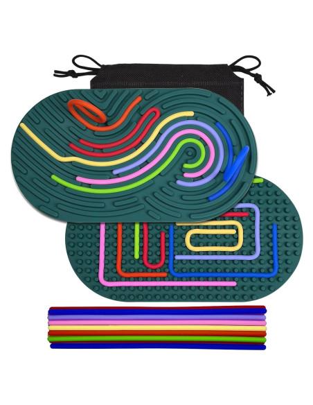 Tablero de Actividad Sensorial SHONSILIC Verde Oscuro 22x12 cm