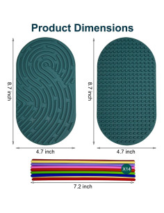Tablero de Actividad Sensorial SHONSILIC Verde Oscuro 22x12 cm 2