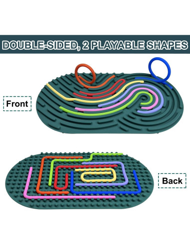 Tablero de Actividad Sensorial SHONSILIC Verde Oscuro 22x12 cm