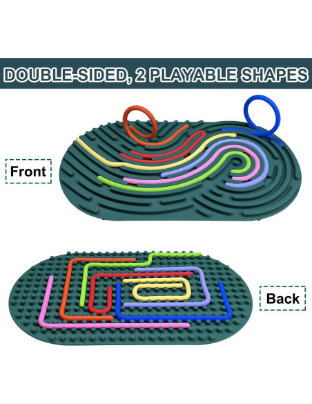 Tablero de Actividad Sensorial SHONSILIC Verde Oscuro 22x12 cm