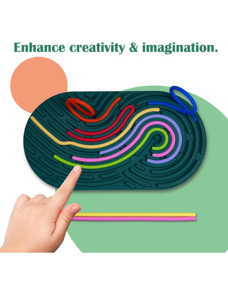 Tablero de Actividad Sensorial SHONSILIC Verde Oscuro 22x12 cm