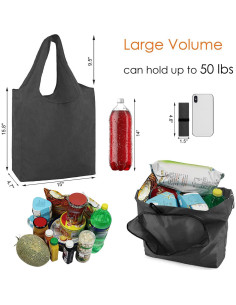 Bolsas de Compras Reutilizables BeeGreen 10 Piezas 22.68 kg 2