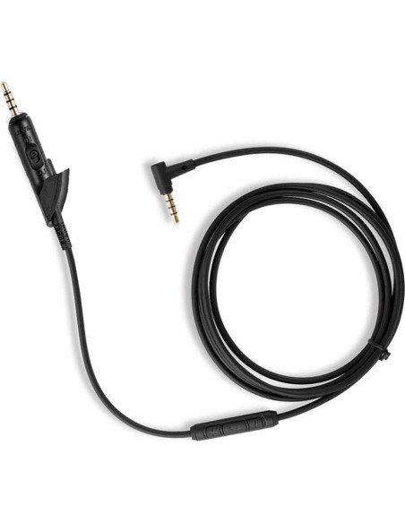 Cable de audio de reemplazo para auriculares Bose QC15 - Negro