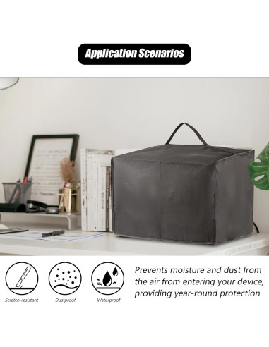 Cubierta de Impresora SEJGGKQ Negra Impermeable 43x46x32 cm