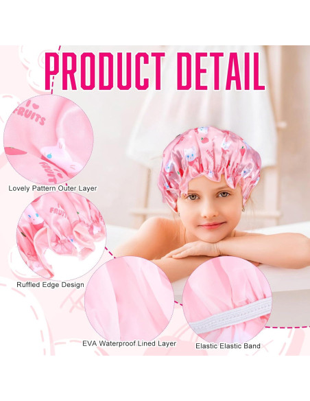 2 Gorras de Ducha para Niños DOPENSPI Animales Caricatura 26cm