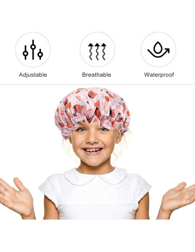 2 Gorras de Ducha para Niños DOPENSPI Animales Caricatura 26cm