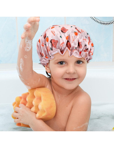 2 Gorras de Ducha para Niños DOPENSPI Animales Caricatura 26cm