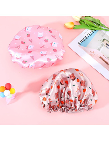 2 Gorras de Ducha para Niños DOPENSPI Animales Caricatura 26cm