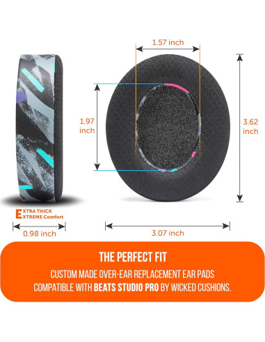 Almohadillas de Gel Refrigerante Wicked Cushions para Beats Studio Pro