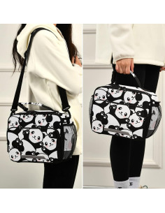 Bolsa de Almuerzo Aislada ALAZA Panda 27.9x11x22.9cm 2