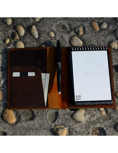 Cubierta de Cuero JJNUSA para Rocketbook Mini 3.5" x 5.5" Marrón
