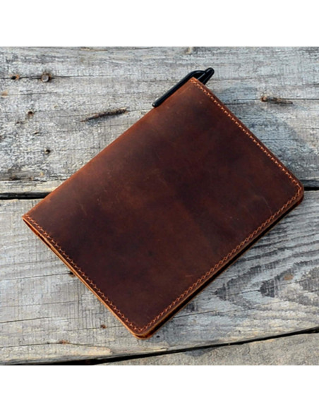 Cubierta de Cuero JJNUSA para Rocketbook Mini 3.5" x 5.5" Marrón