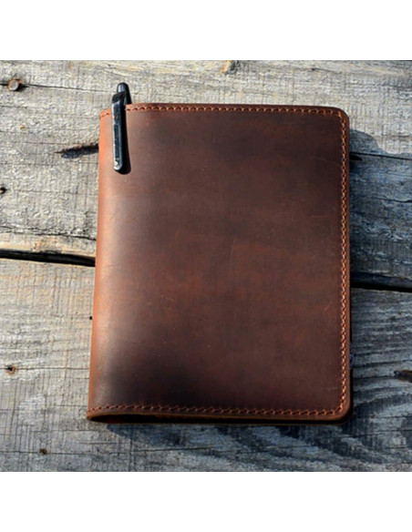 Cubierta de Cuero JJNUSA para Rocketbook Mini 3.5" x 5.5" Marrón