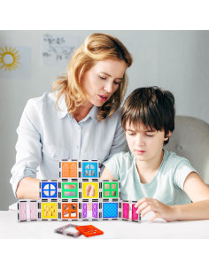 Juego de Construcción Magnético PicassoTiles 30 Piezas STEM 2
