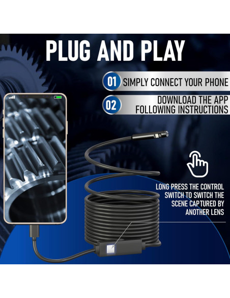 Borescopio Doble Lente MatrixCamp 5M IP67 HD 1920P