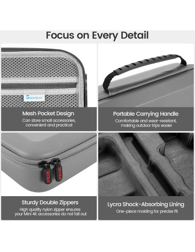 Funda Compacta Skyreat para Drone DJI Mini 4 Pro - 28x19x8.5cm